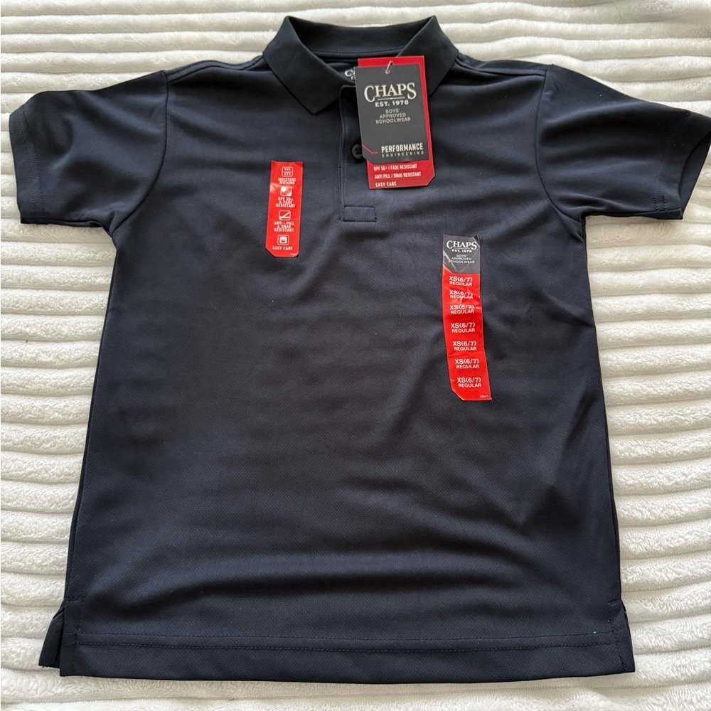 Chaps Boys' Blue Schoolwear Polo Uniform